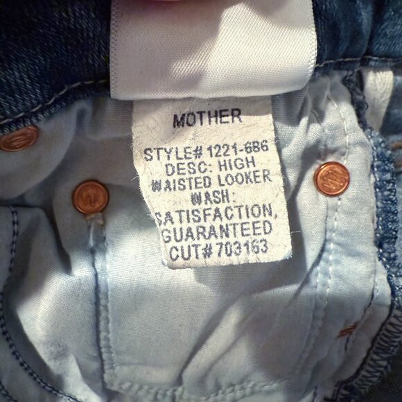 MOTHER Jeans High Waisted Looker in Satisfaction Guaranteed Size 25 Revolve USA - Picture 13 of 16